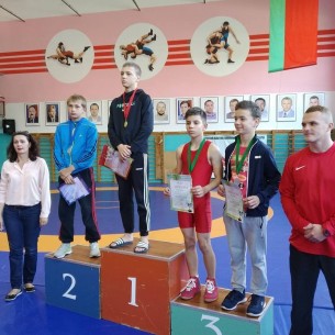 Команда Берестовицкого района заняла третье место на областной спартакиаде школьников по вольной борьбе