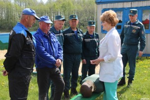 Как спасти утопающего инструктировали сотрудников Берестовицкого ОСВОД и РОЧС