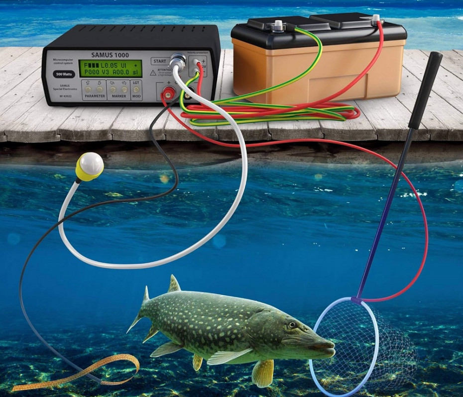 Добыча рыбы электроловильным устройством