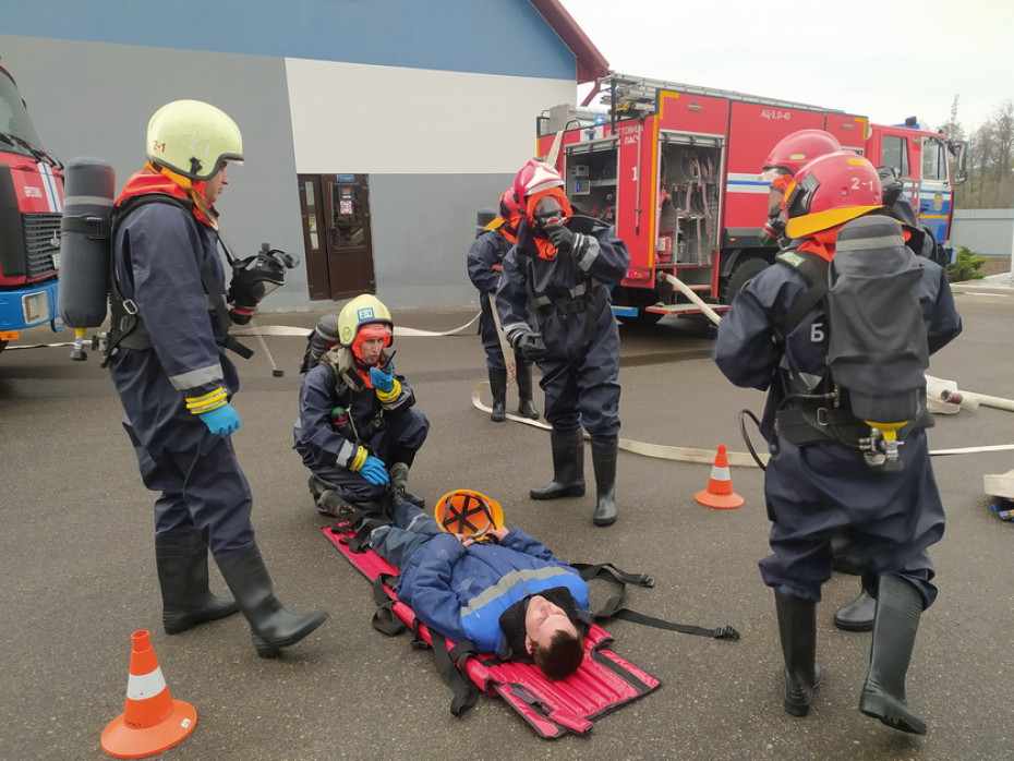 В Берестовицком районе проведена объектовая тренировка по организации защиты персонала объекта от чрезвычайных ситуаций