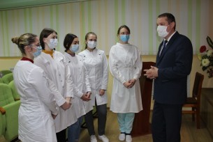 Заместитель председателя райисполкома Андрей Щука провел встречу с молодыми медицинскими работниками Берестовицкой ЦРБ