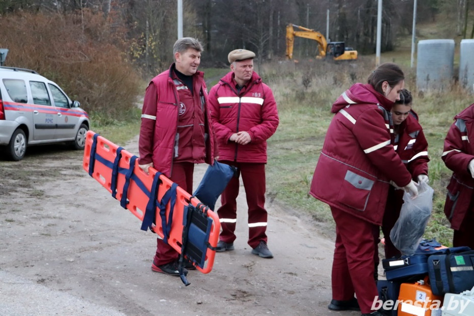 ДТП, затор на дороге: в Берестовицком районе прошли тактико-специальные учения
